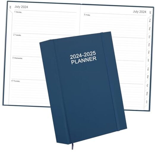 Planner 2024 2025-18 Months (July 2024 to December 2025), Academic Year Blue-image
