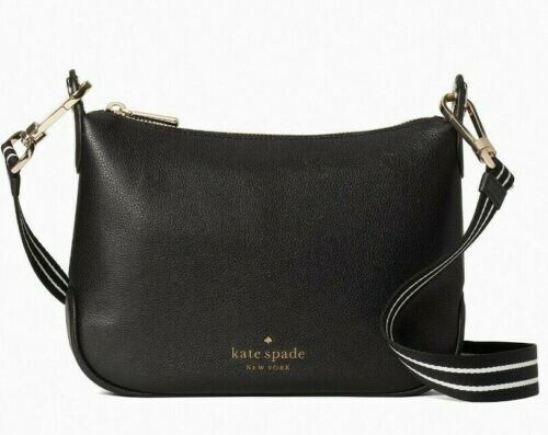 Kate Spade Rosie Crossbody Black Pebbled Leather WKR00630 NWT $349