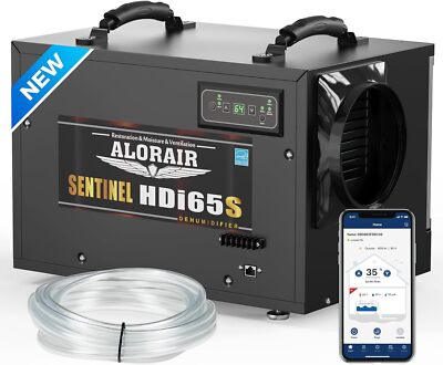 ALORAIR Sentinel HDi65S 120 Pint Dehumidifier w/Pump & Hose & Wi-Fi APP Control