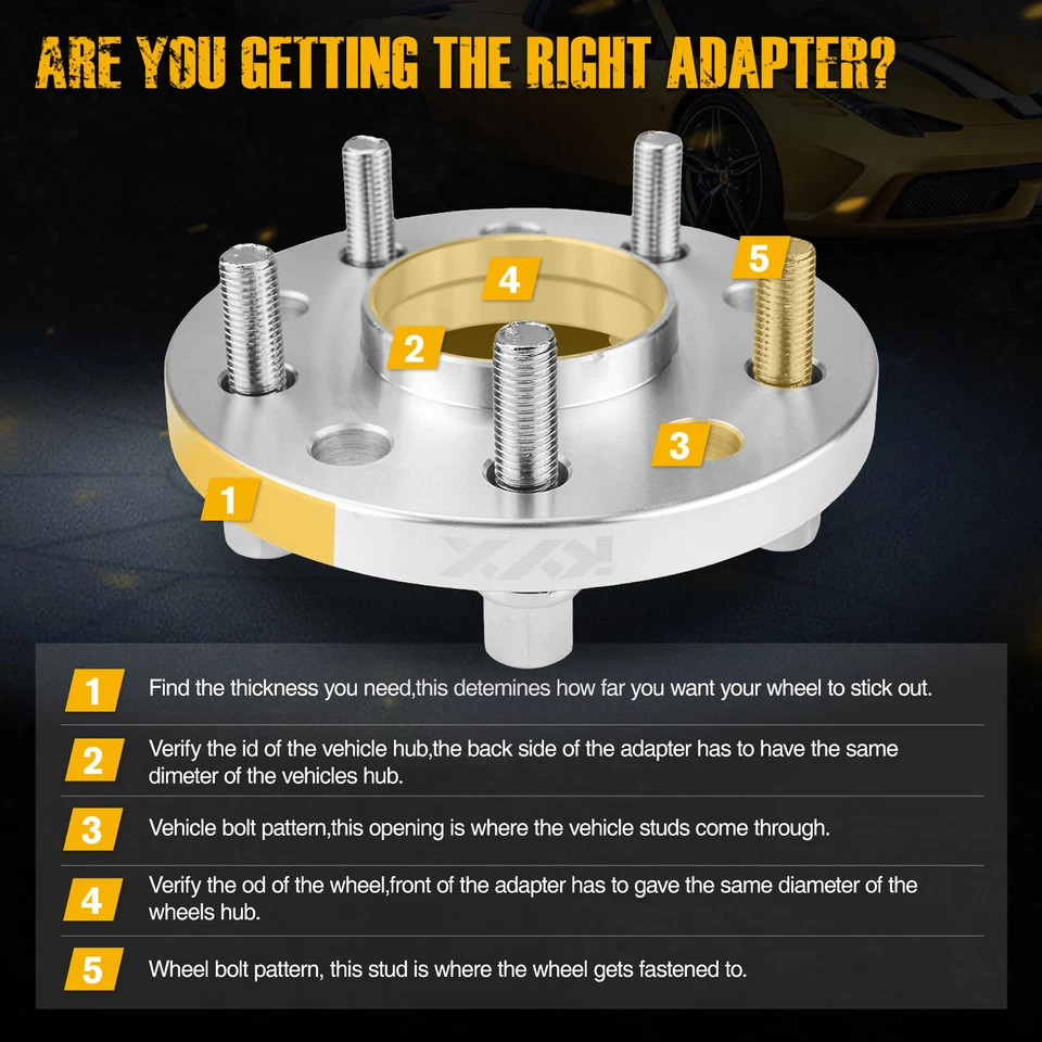 4Pcs 5x112 Staggered 15 MM & 20 MM Hubcentric Wheel Spacers For Mercedes Benz - Image 4 of 4