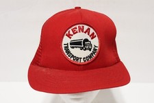 Vintage Kenan Transportation Company Hat Trucker hat 1980's Patch Logo H67