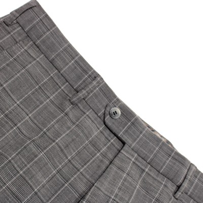Meyer NWT Dress Pants Size 54 38 US Bonn In Gray Plaid Wool Blend