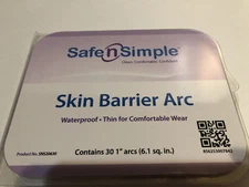 Safe-n-Simple Skin Barrier Arc ~ 1" (30ct) ~ Waterproof ~ SNS20630