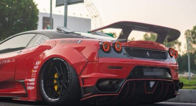Fit For Ferrari F430 ESP Style Carbon Fiber Rear Wing 04-09