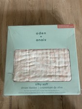 NIB Aden  Anais Silky Soft Dream Blanket French Floral Pink White