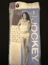 JOCKEY ELANCE 3 Pair Cotton Comfort Bikini Panties Underwear SIZE 6