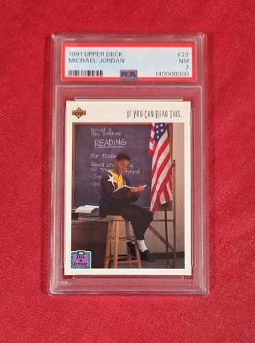 1991-92 Upper Deck #22 Michael Jordan Chicago Bulls NBA Card PSA 7