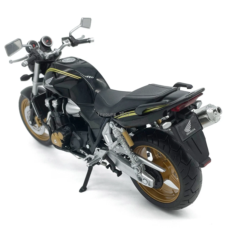 1:12 Honda CB1300SF Motorcycle Model Diecast Toy Vehicle for Boys Adults Black - Image 4 of 4