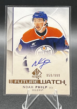 NEW 2024-25 SP Authentic Future Watch Auto Noah Philp #959/999 Edmonton Oilers