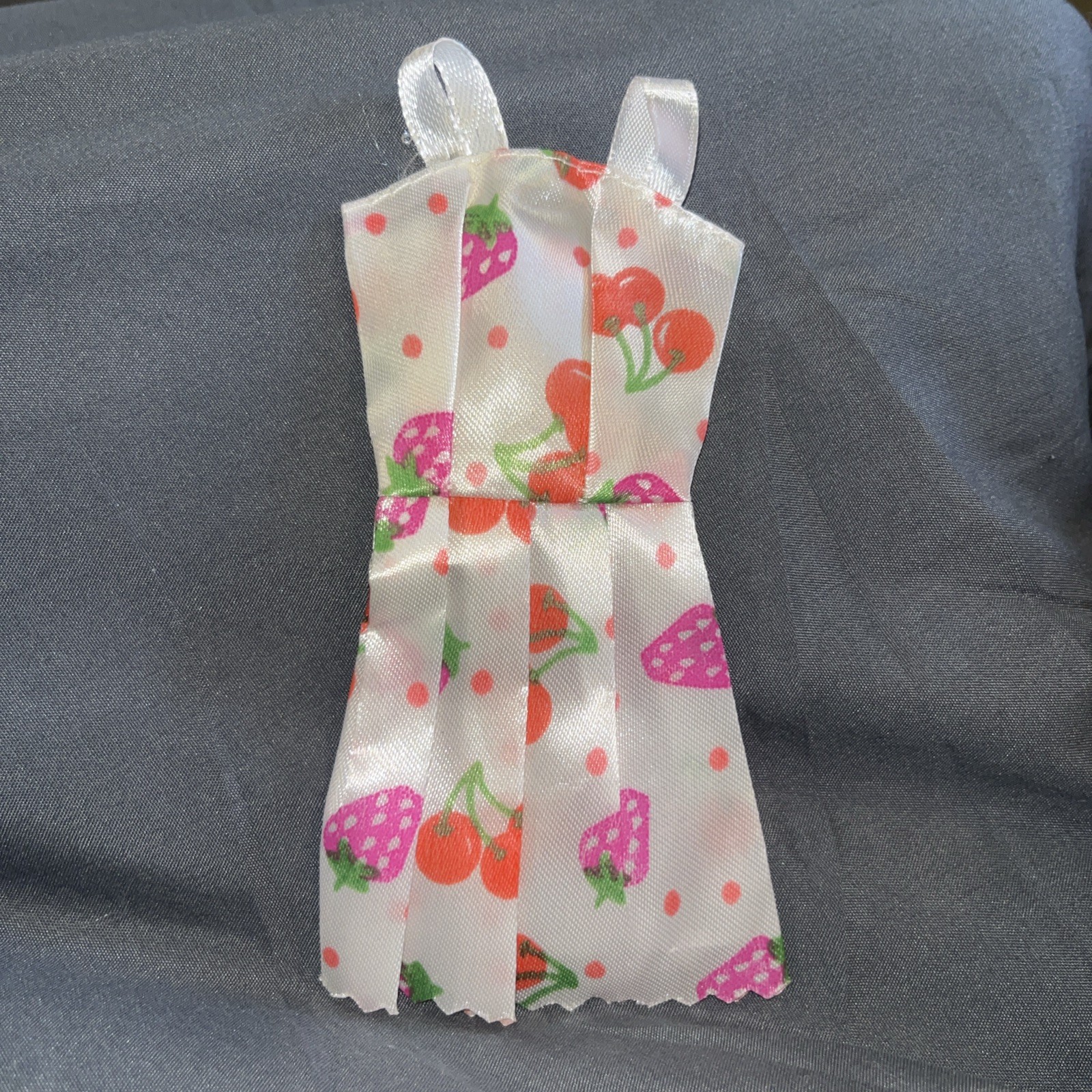 White Short Dress Fruit Hook Loop Easy On Off Slick Sexy Hot