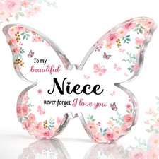 Butterfly Acrylic Plaque Niece Gifts from Auntie Perfect for All Occasions