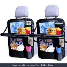 Backseat car organizer 2-Pack ,9 storage pockets, car organizer with tablet hold