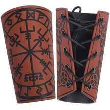 2 Pcs Wrist Guards Arm Cosplay Medieval Costume Wristbands