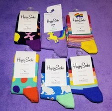 Cute Colorful Organic Cotton Toddler/Baby Girls Happy Socks Bundle Lot- 12-24m