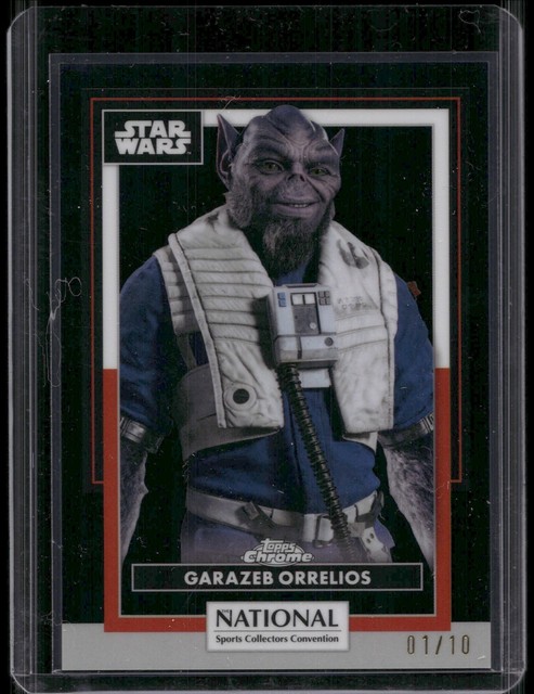GARAZEB ORRELIOS 2026 TOPPS NSCC COLL #SW-10 STAR WARS BLACK REFRACTOR 1/10