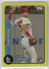 2021 Topps Brooklyn Collection Chartreuse 48/99 Dylan Carlson #37 19lw