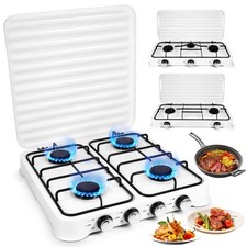 Portable Camping Gas Stove 2/3/4 Burner Hob BBQ Outdoor Butane Gas Cooker Stove