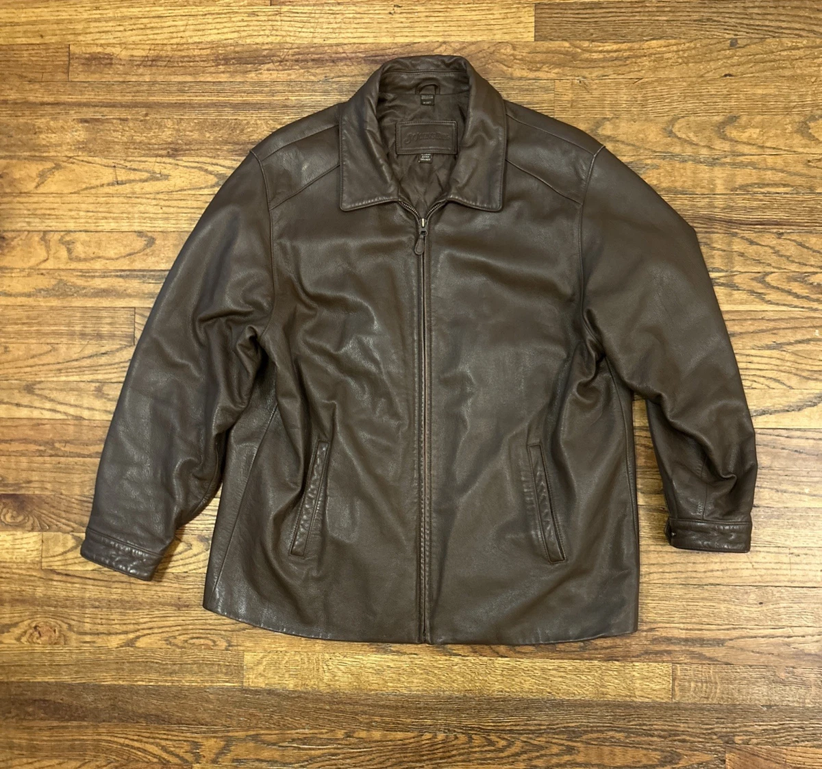 90s ST.JOHN’S BAY leather hunting vest St. John's Bay Leather Outer Shell Coats, Jackets & Vests for Men