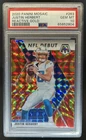 2020 Panini Mosaic Justin Herbert RC Prizm Reactive Gold #263 Chargers PSA 10