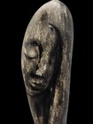 Vintage Modernist Carved Wood Saint Madonna Virgin Mary Figure, Religious... — photo 2