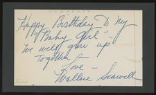 WALLACE SEAWELL (1916-2007) autograph cut | Hollywood Photographer - signed!!