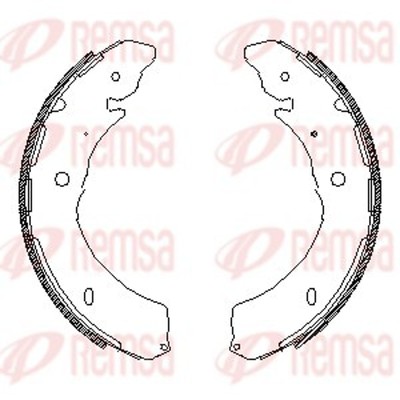 Bremsbacke REMSA 4549.00 295mm für ISUZU MAX 2 TFR TFS Ddi TFR87J 4x4 TFS87J