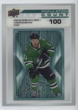 2024 Upper Deck Series 1 Population Count 100 /100 Logan Stankoven #PC-27 0nr3