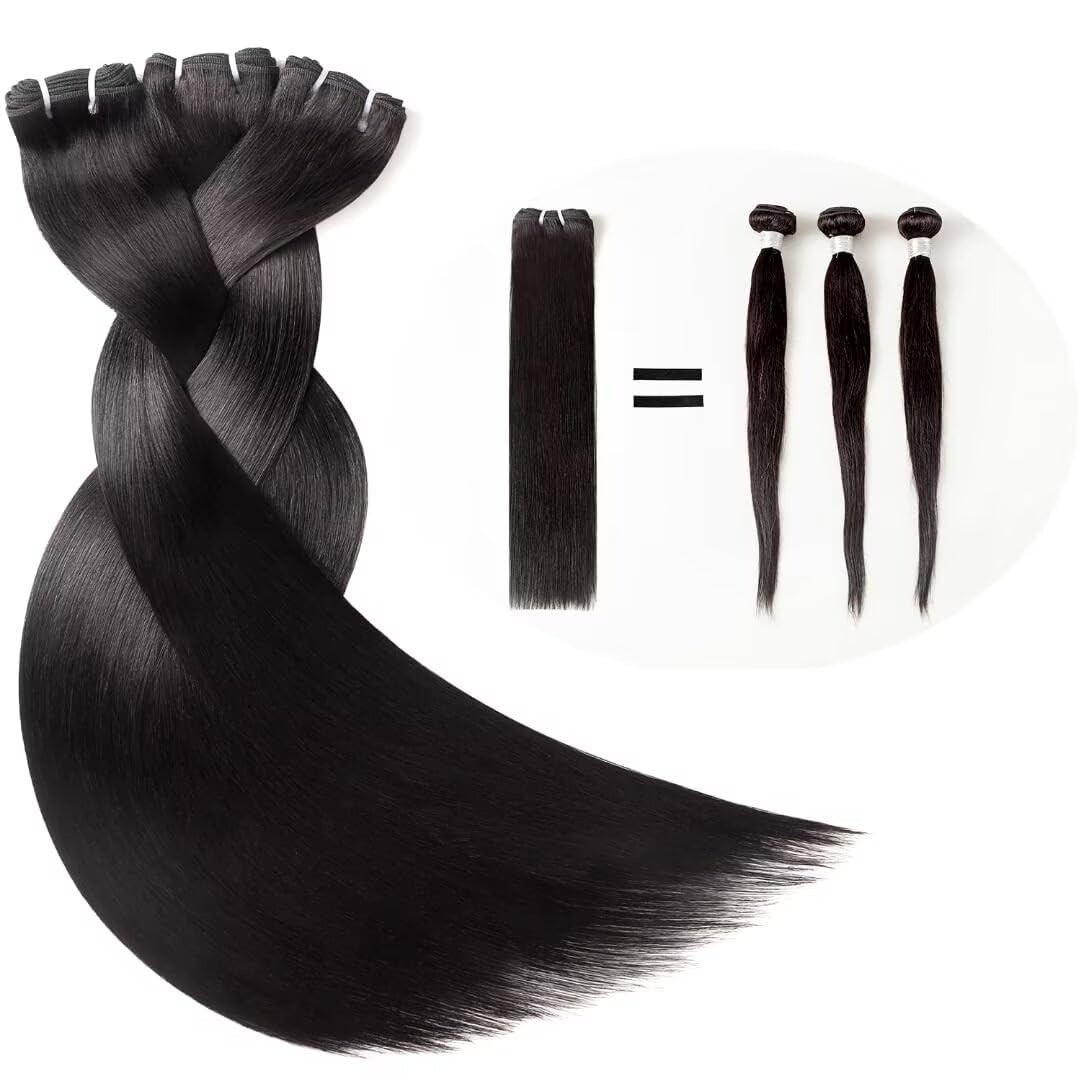 Mèches Raw Cambodgiens Straight : extensions de cheveux lisses de qualité premium noir naturel