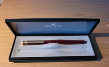Diplomat Füllfederhalter weinrot im Etui, Vintage aus den 1960er Jahren