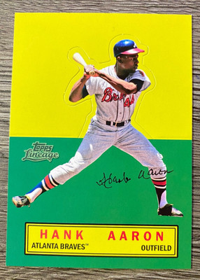 HANK AARON: 2011 TOPPS HERITAGE STAND UP CARD