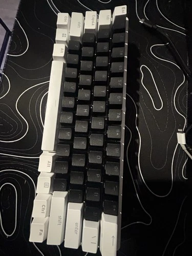 Razor Huntsman Mini 60% RGB Gaming Keyboard Black, Includes Colored Caps