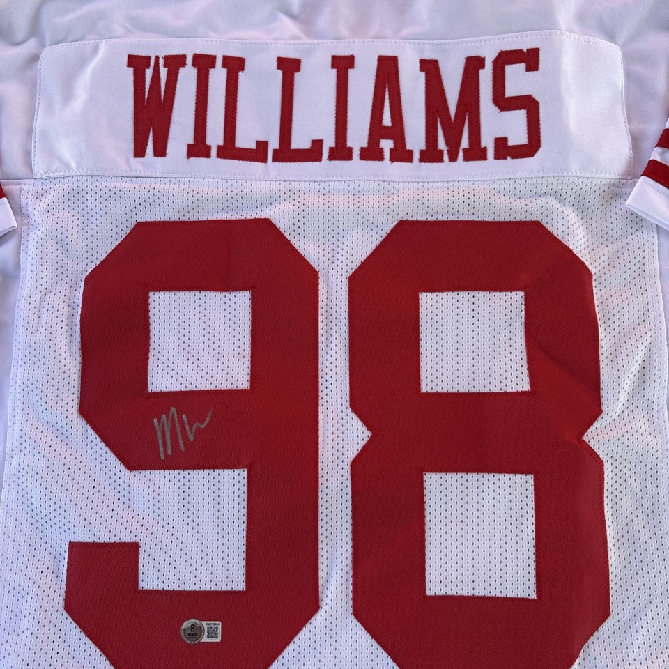 Mykel Williams Autographed Signed XL Custom 49ers Jersey-Beckett ...