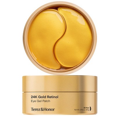 TEREZ & HONOR 24K Gold Retinol Under Eye 60 Count (Pack of 1), 