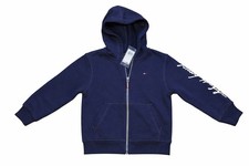 Tommy Hilfiger Kids Zip Hoodie Navy Blue Sweatshirt Size 4 New