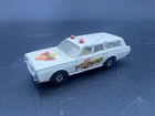 Matchbox Mercury Police Car White No 55 Superfast Lesney England Chipped Up