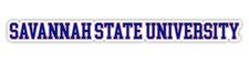 Savannah State University College Text Vinyl Decal   White, Clear and Holo