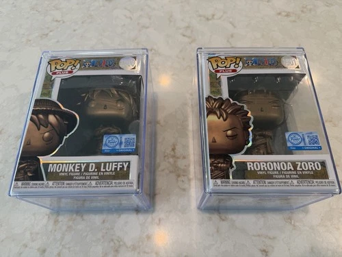 Funko Pop! Plus One Piece Luffy & Zoro Limited Edition Vinyl Figures w/ Protect…
