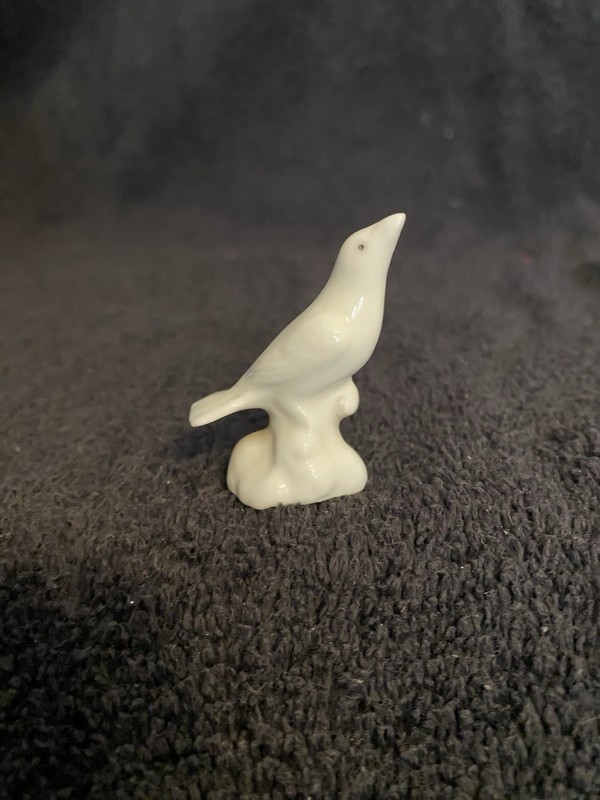 Vintage Miniature Seagull Figurine White Bird Figure Decoration