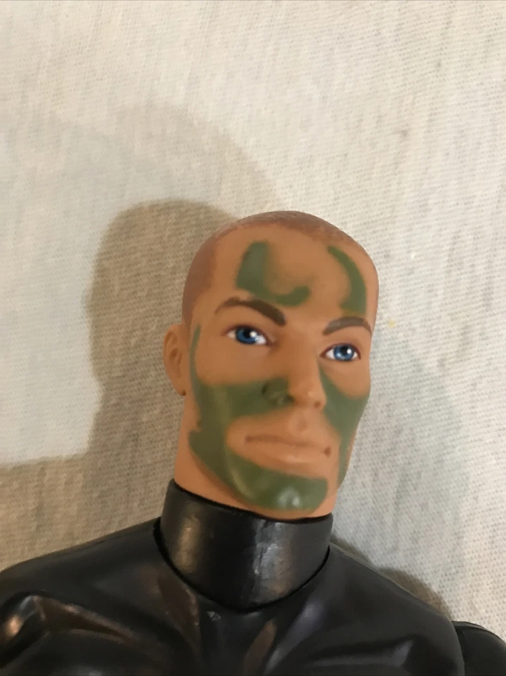 1996 Hasbro G.I. Joe Action Figure BLACK SUIT CAMO FACE PAINT 12" PANTS/NO BOOTS - Image 2 of 4