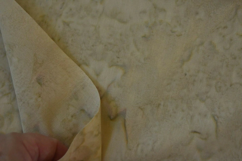 28" Long, Marbled Tan Cotton Batik, P1711 - Image 4 of 4