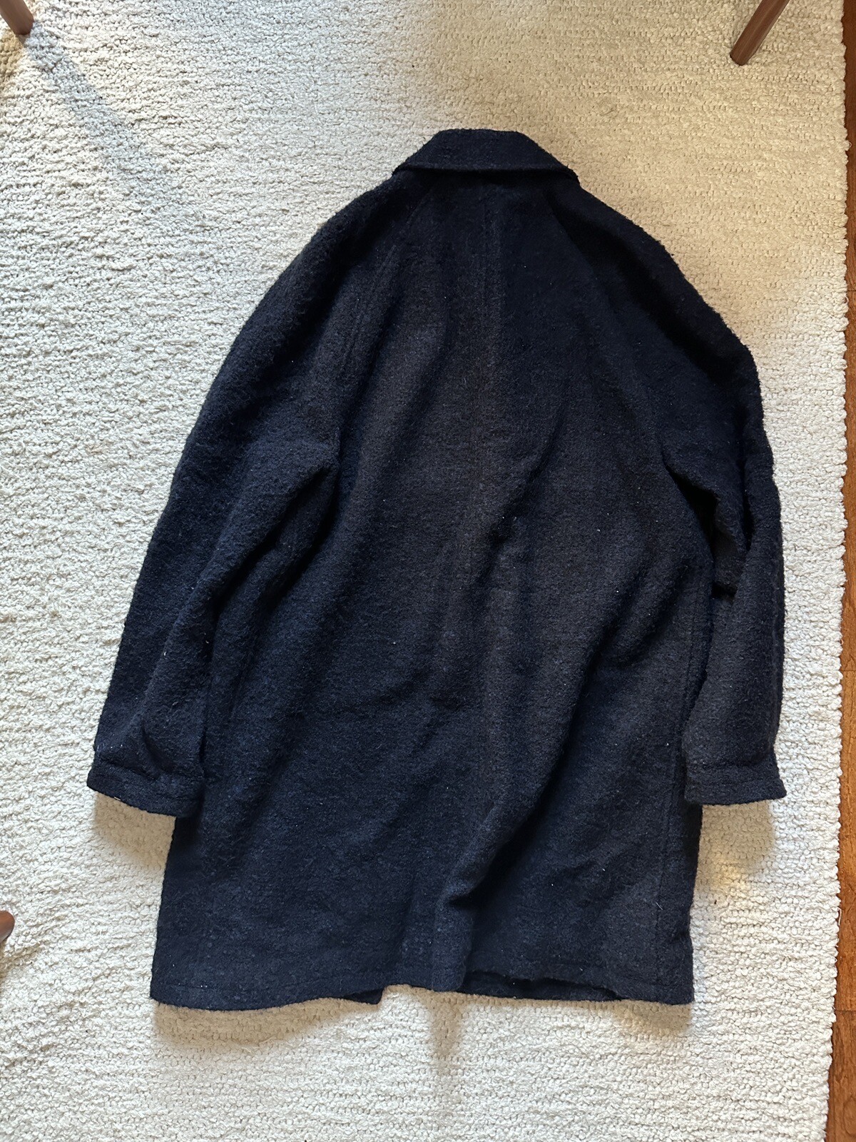 J. Crew Ludlow Car Coat in Italian Boucle Wool, Men's Regular 42R, Fuzzy Navy eBay