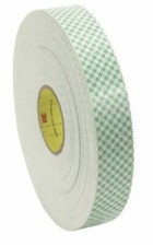 3M 4016 Double Sided Foam Tape, 1" x 5 yds., 1/16", Natural, 1/Case