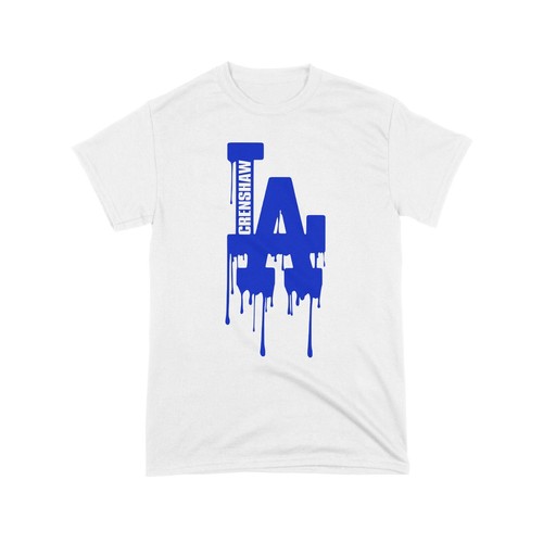 Crenshaw Drip L.A. California T-Shirt Hip Hop Men's Los Angeles Design Graphic - Picture 15 of 27