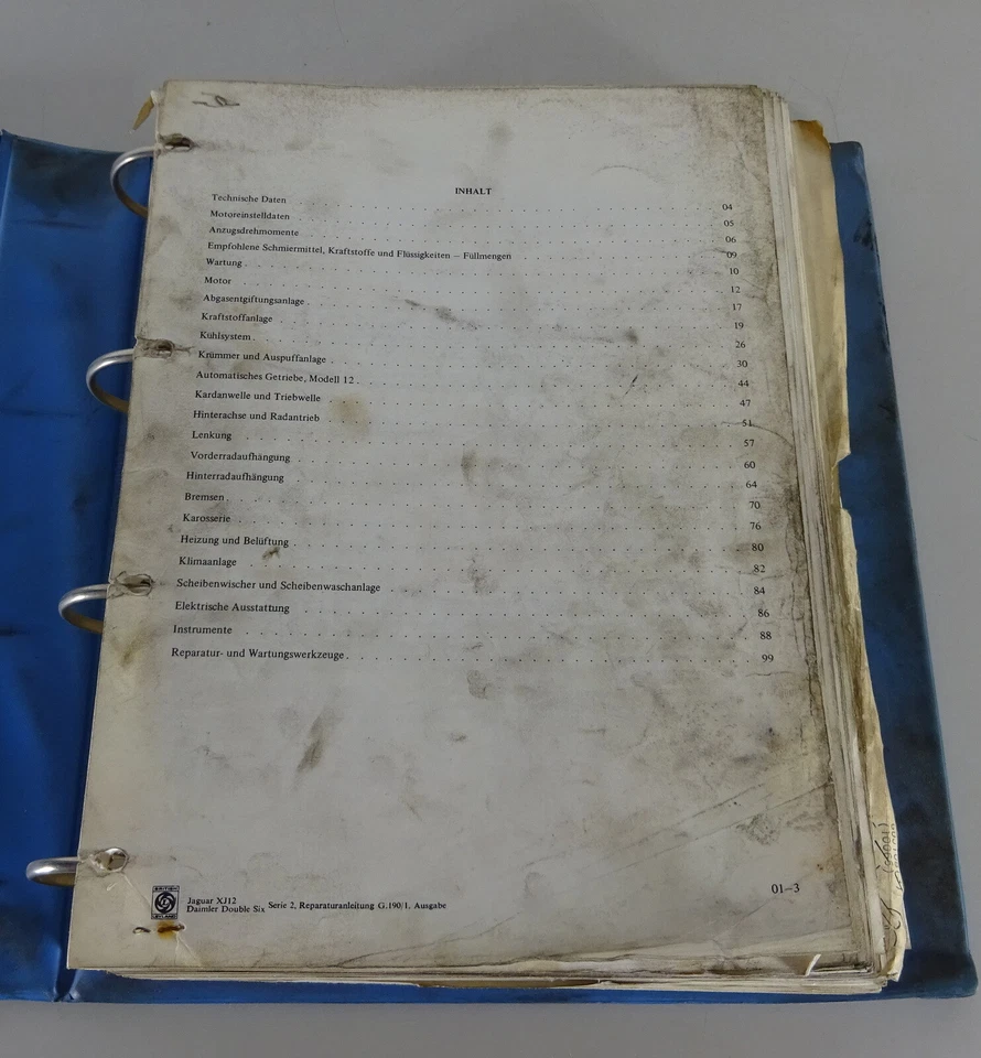 Manuale Officina Jaguar XJ 12 + Daimler Doppio Six Serie 2 gli Anni Stand 1974 - Immagine 3 di 4