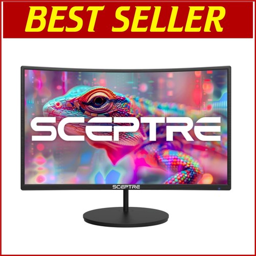 Ultra-Slim 27" 1500R Curved FHD Monitor - High Performance with Built-In Audio