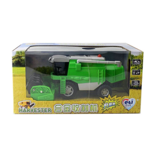 Farm Tractor Front Harvester Diecast Metal Tractor Model Toy Light Sound Green - Picture 12 of 15