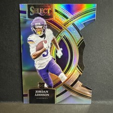 2023 Panini Select - Premier Level Silver Prizm Die-Cut #194 Jordan Addison (RC)