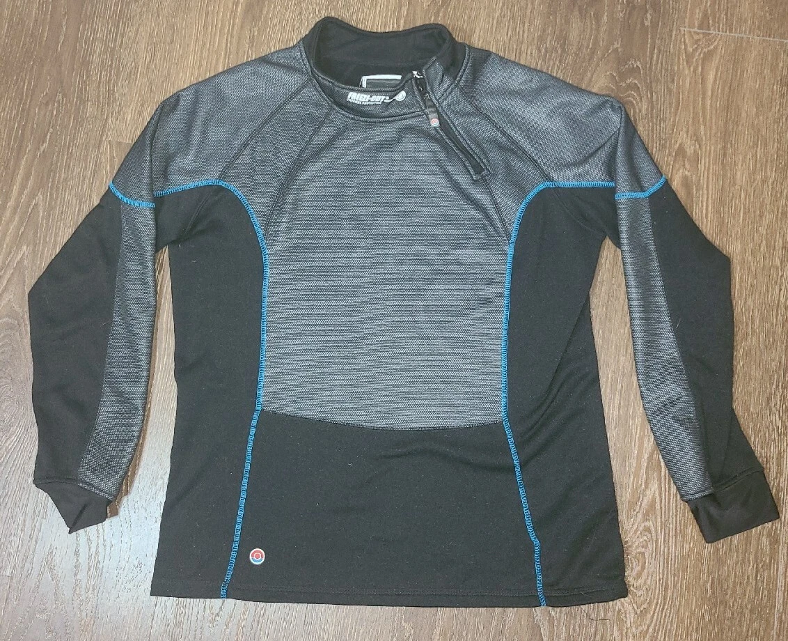 Freeze Out Jacket Thermal Protection Motorcycle Pullover Large Black Fleece
