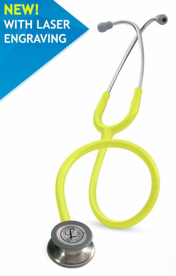 3M Littmann Classic III Stethoscope Lemon Lime 5839 - FREE Laser
