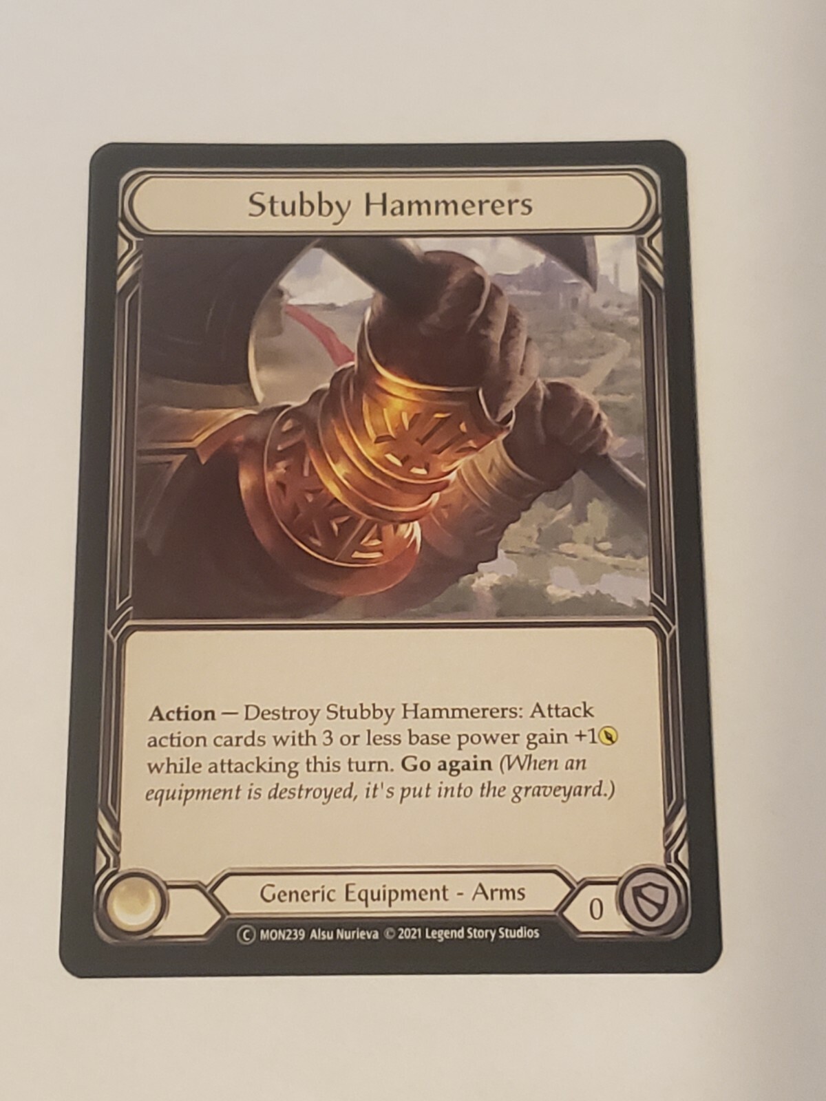 Stubby hammerers monarch Unlimited edition nm Flesh And Blood tcg
